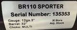 Rizzini BR110 Sporter 12ga 32” Barrel 3” Chamber Right Hand. Adjustable Comb. Right Hand cast and palm swell. 5 chokes included. New in box. - 4 of 4