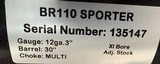Rizzini BR110 Sporter 12ga 30” Barrel 3” Chamber Right Hand. Adjustable Comb. Right Hand cast and palm swell. 5 chokes included. New in box. - 4 of 4