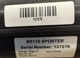Rizzini BR110 Sporter 20ga 30” Barrel 3” Chamber. Adjustable Comb. Right Hand Cast & Palm Swell. New in box with 5 chokes. #22558 - 4 of 4