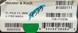 Heckler & Koch P30S V3 9mm 3.85” Barrel. 2x 17-round magazines. HK 3-Dot Sights. New in box. #14523 81000111 - 2 of 2