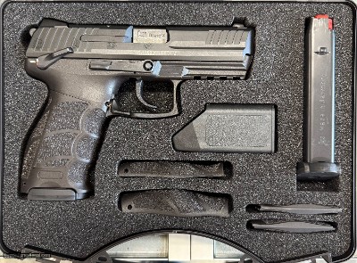 Heckler & Koch P30S V3 9mm 3.85” Barrel. 2x 17-round magazines. HK 3-Dot Sights. New in box. #14521 81000111