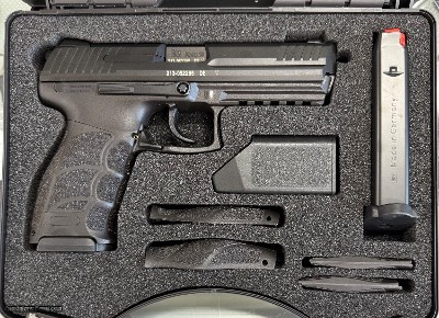 Heckler & Koch P30L V3 9mm 4.4” Barrel. 3x 17-round magazines. HK Night Sights. New in box. #16638 81000120