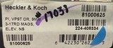 Heckler & Koch VP9 Tactical Optics Ready 9mm 4.7” Threaded Barrel. 3x 17-round magazines. HK Suppressor Height Night Sights. #17038 81000625 - 2 of 2