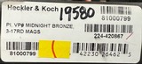 Heckler & Koch VP9 Midnight Bronze 9mm 4.09” Barrel. 3x 17-round magazines. HK 3-Dot Sights. #19580 81000799 - 2 of 2