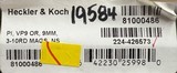 Heckler & Koch VP9 9mm 4.09” Barrel Optics Ready. 3x 10-round magazines. HK Night Sights. #19584 81000486 - 2 of 2