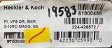 Heckler & Koch VP9 9mm 4.09” Barrel Optics Ready. 3x 10-round magazines. HK Night Sights. #19583 81000486 - 2 of 2
