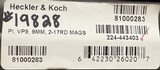 Heckler & Koch VP9 9mm 4.09” Barrel. 2x 17-round magazines. HK 3-Dot Sights. #19828 81000283 - 2 of 2