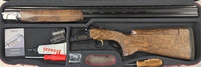 Perazzi MX2000 S 12ga 32” Barrel Adjustable Comb. Glossy polished frame, pierced top lever, SC2 wood upgrade. New in case.
