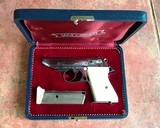 Super Rare Walther PPK in Chrome in Factory Presentation Case 1967 German Made - 1 of 2