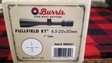 Burris Fullfield E1 6.5-20X50mm scope one inch tube Part # 200341 New in Box Ballistic plex E1 MV - 1 of 2