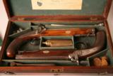 Joseph Lang Dueling, English, Antique c. 1820-1830's, Handmade by Jones of London, Beautiful with Case... - 3 of 12
