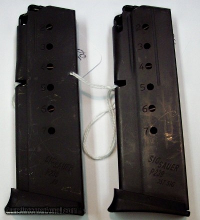 Sig Sauer P 239 both .40 S&W and .357 Sig