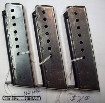 Walther & Mauser P-38 mags.