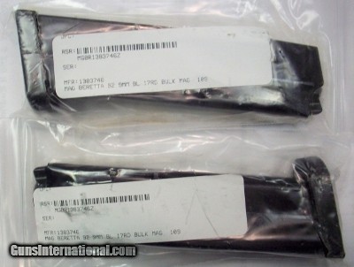 Beretta 92 9mm. 17 rd. NEW