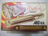 Weatherby .460
MAGNUM ammo - 1 of 2