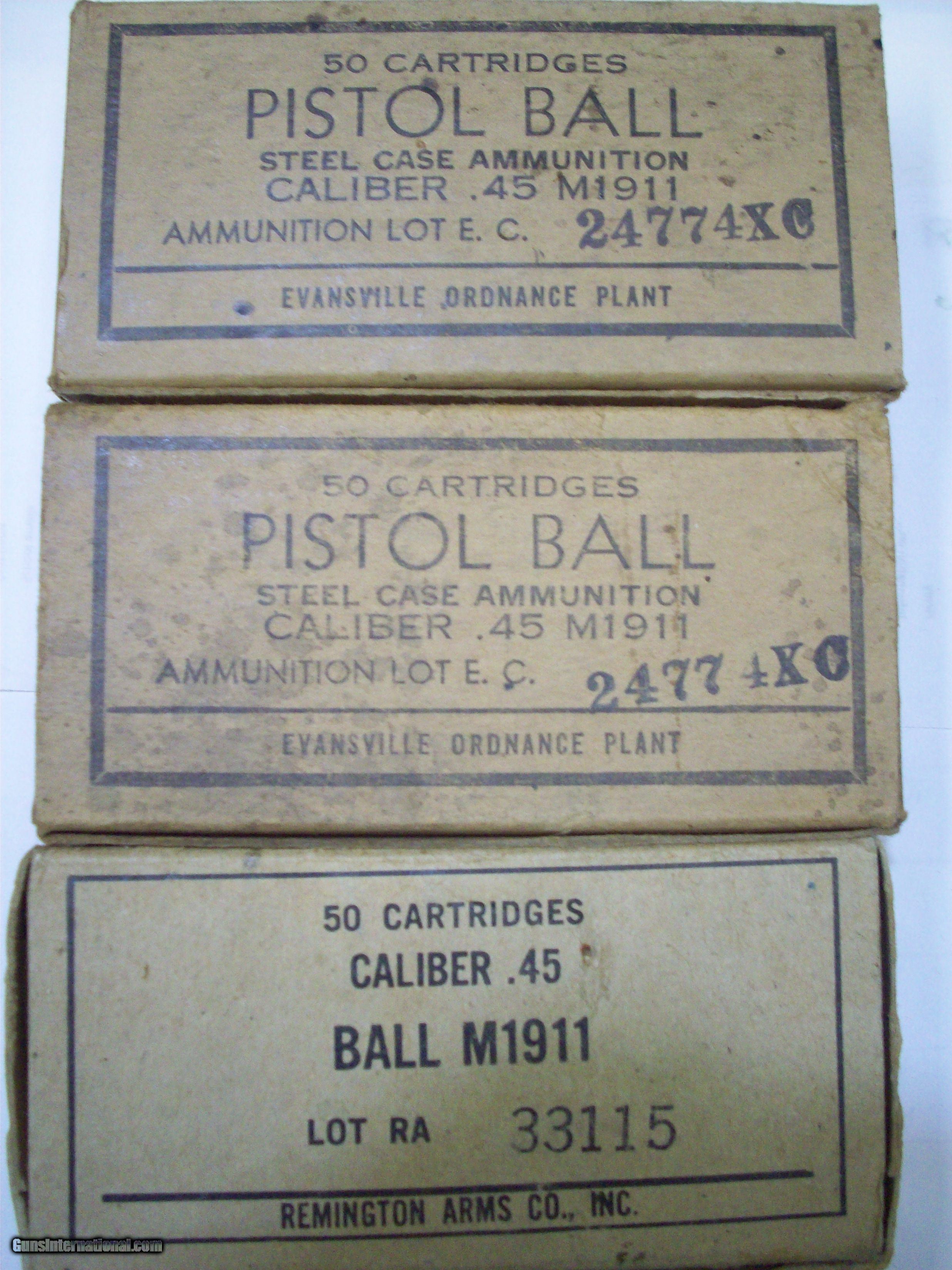 WW ll 45 Ball Ammo for sale