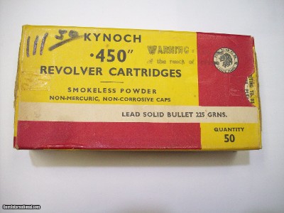KYNOCH .450 Revolver Cartridges