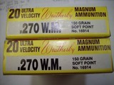 Weatherby .270 Magnum Ammo - 1 of 2