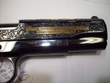 Colt Govrtnment Model .38 Super Royal Blue ENGRAVED - 2 of 10