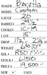 Beretta	Custom	20	gauge- 5 of 5
