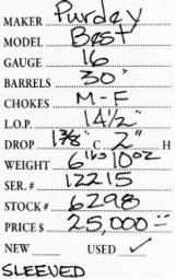 Purdey	Best	16	gauge - 5 of 5