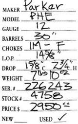 Parker	PHE	12	gauge - 5 of 5