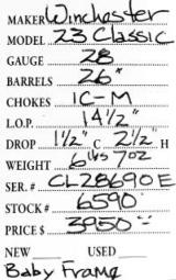 Winchester	23 Classic28	gauge - 5 of 5