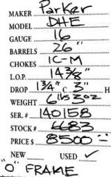 Parker	DHE	16gauge- 5 of 5
