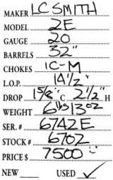 LC Smith2E20gauge- 5 of 5