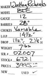 Westley Richards
BLE
12
gauge
- 5 of 5