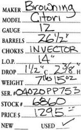 Browning Citori 12 Gauge - 5 of 5