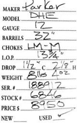Parker DHE 12 Gauge - 5 of 5