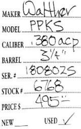 Walther	PPKS	.380acp- 4 of 4