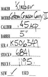 KimberCustom Crimson Carry II.45 acp- 4 of 4