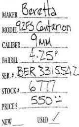 Beretta92FS Centurion9mm- 4 of 4