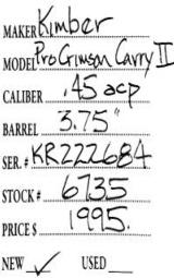 KimberPro Crimson Carry II.45 acp- 3 of 4