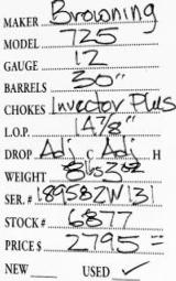Browning	725	12	gauge- 5 of 5