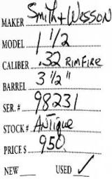 Smith & Wesson
1½
.32 Rimfire
- 4 of 4