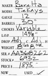 Beretta	Tekays	12	gauge- 5 of 5