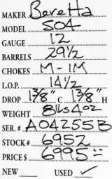 Beretta	SO4	12	gauge- 5 of 5