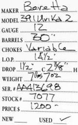 Beretta	391 Urika 2	12	gauge- 5 of 5