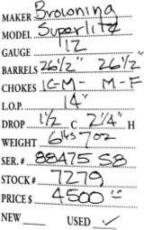 Browning	Superlite	12	gauge- 5 of 5