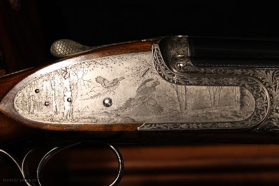 Bertuzzi Zeus Best O/U Sidelock 12 bore Engraved By Dassa - Image 10 of 11