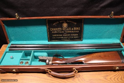 Charles Hellis & Sons 12 Gauge Side by Side with 2