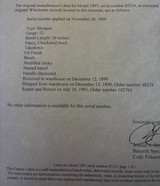 Winchester Model 1897 Factory Brush Gun – Cody Letter – High-Grade Configuration - 15 of 15