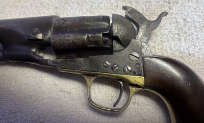 RARE EARLY PRODUCTION COLT MODEL 1860 ARMY REVOLVER WITH MATCHING FLUTED CYLINDER – DOCUMENTED CIVIL WAR SHIPMENT TO GOVERNOR WILLIAM DENNISON OF OHI - Image 6 of 15
