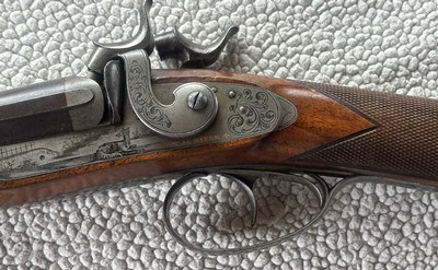 L. PEYROT PARIS (AU HAVRE) Fine French Percussion Double Shotgun – Circa 1855–1865 – Damascus Barrels – Exceptional Original Condition - Image 8 of 15