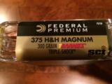 Federal 375 H&H Magnum 300gr Cape Shok Barnes Triple Shock
- 1 of 1