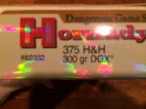 Hornady 375 H&H Magnum 300gr DGX - 1 of 1