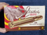 Weatherby .460 500gr Soft Point Ammo in Vintage Elephant Boxes - 4 of 7